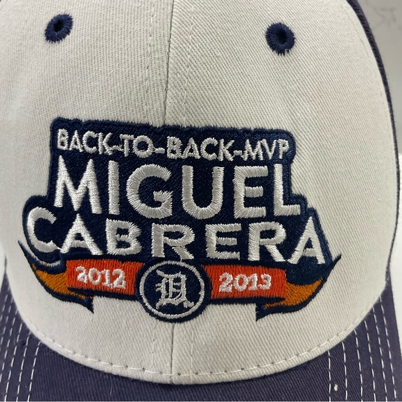 Detroit Tigers Miguel Cabrera back-to-back 2012-13 strapback hat - Picture 2 of 6